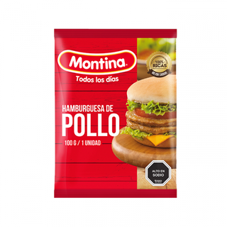 Hamburguesa Pollo Montina 100g