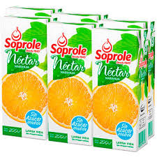 Jugo Soprole naranja 200 ml x 6