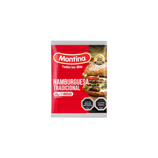 Hamburguesa tradicional Montina 50 grs x 5 unidades